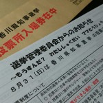 香川県知事選挙の投票日